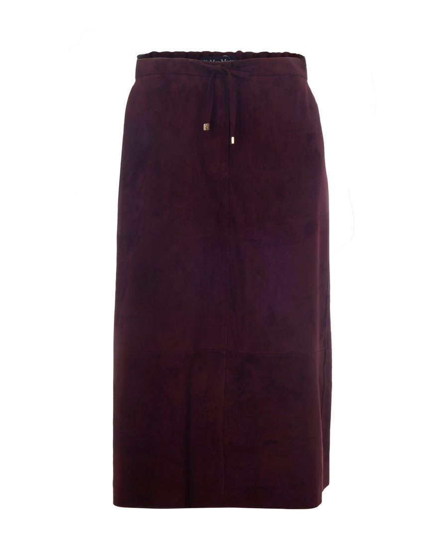 Skirt Gazza Dark Red Lamb Suede