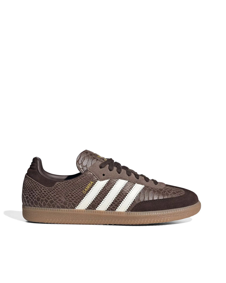 Sneakers Samba Og Snakeskin Earth Strata Strata/off White/gum Leather Trainers