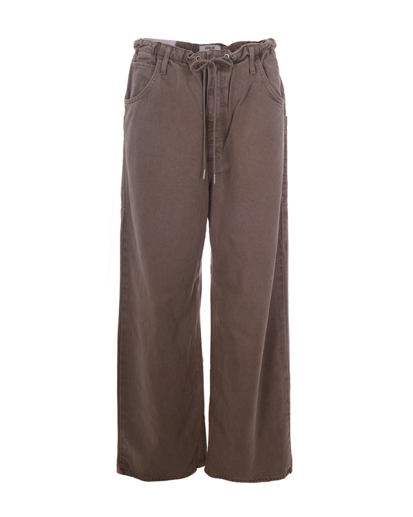 Jeans Shaw Denim Brown Lyocell Cotton