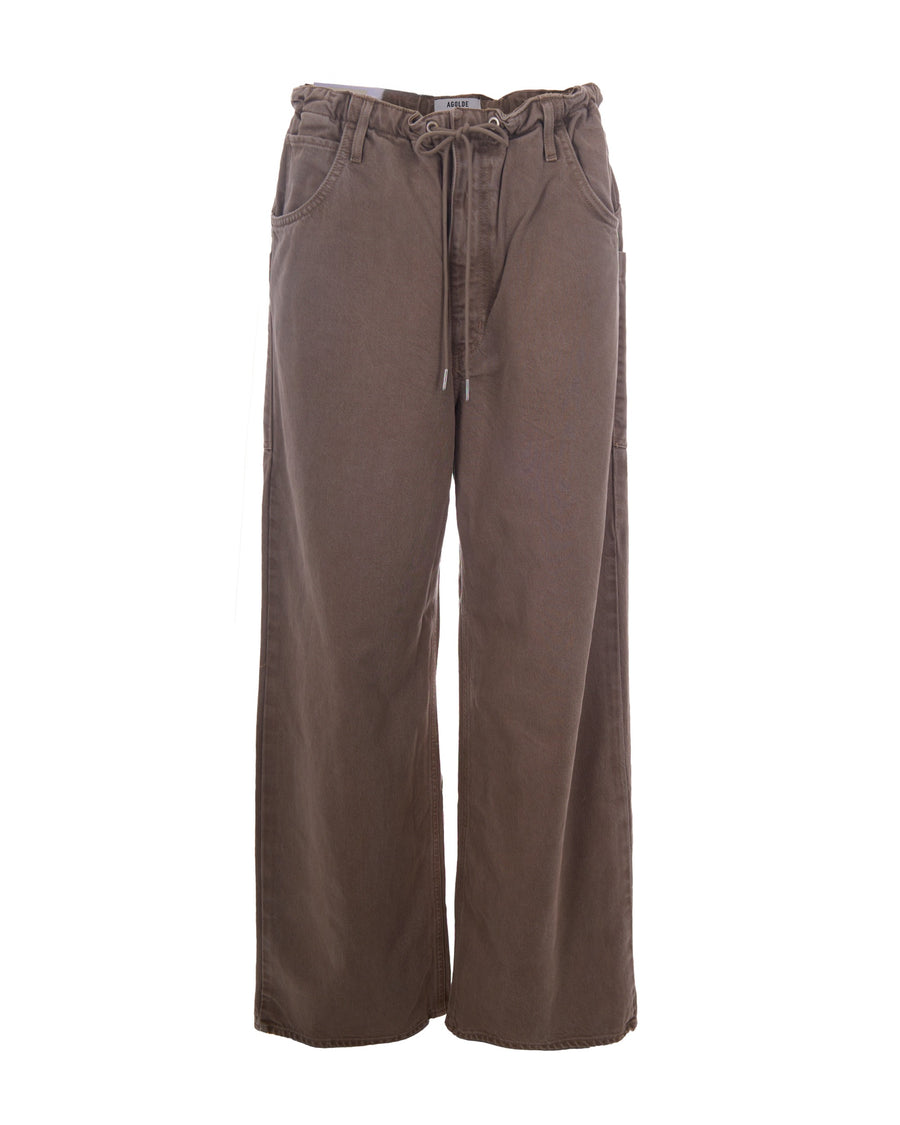 Jeans Shaw Denim Brown Lyocell Cotton
