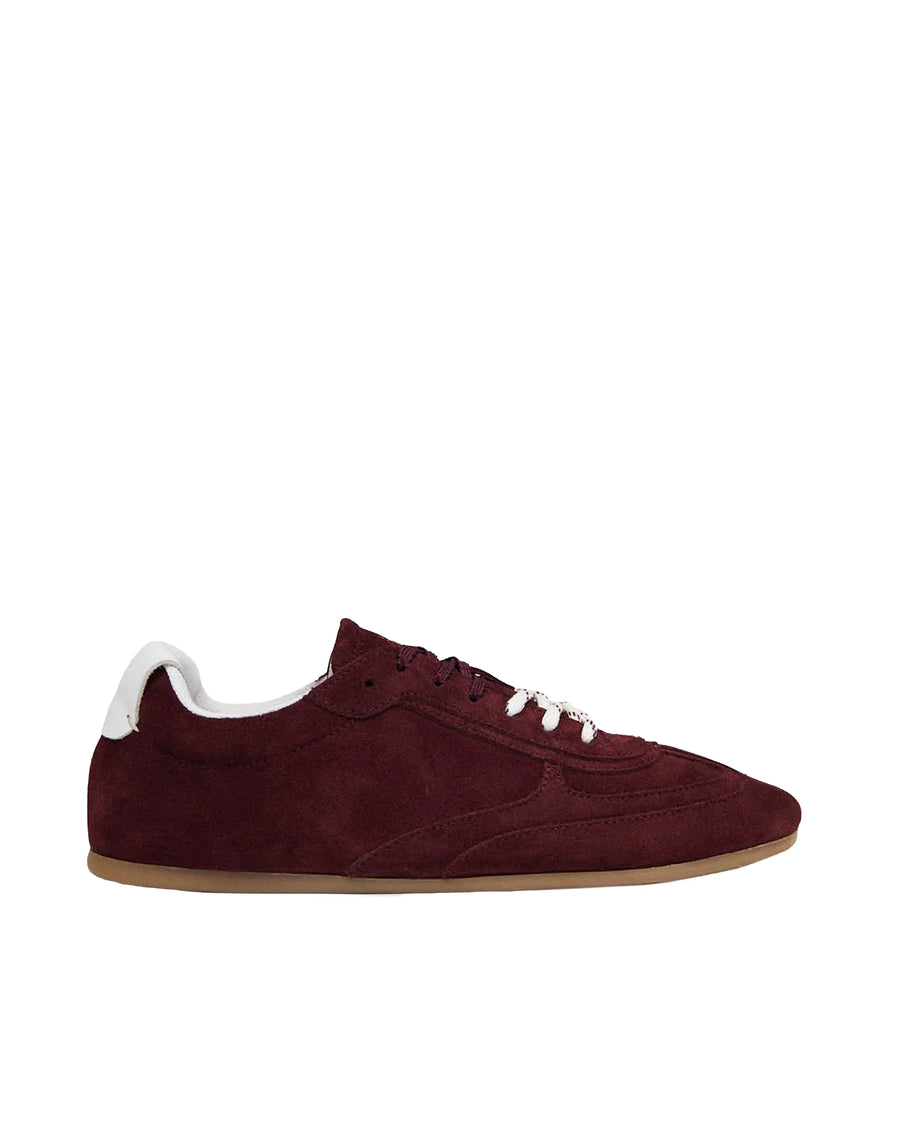 Sneakers Tb.24 Burgundy Suede Cow Leather Trainers