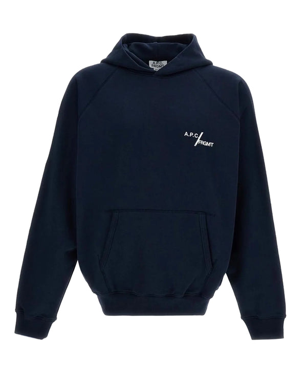 Hoodie Duck Iak Dark Navy Cotton Sweatshirts