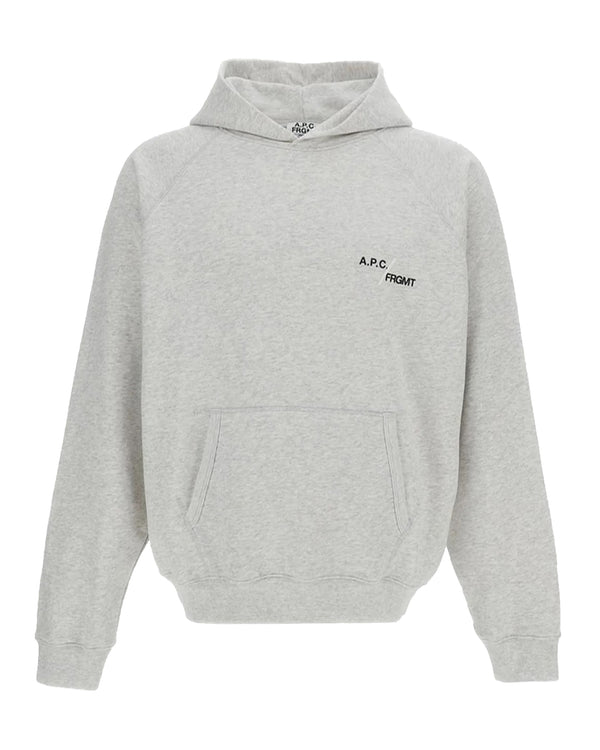 Hoodie Duck Pla Heathered Grey Cotton Sweatshirts