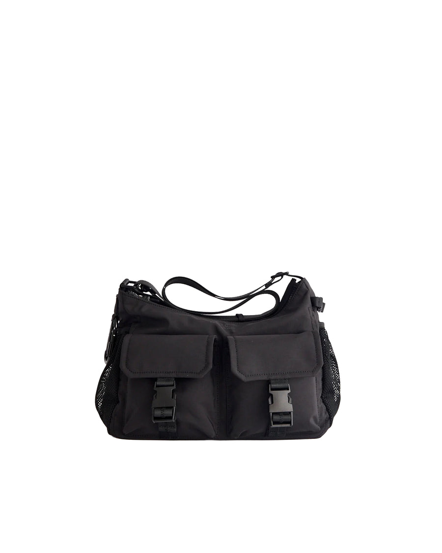 Shoulder Bag Trek Black Nylon