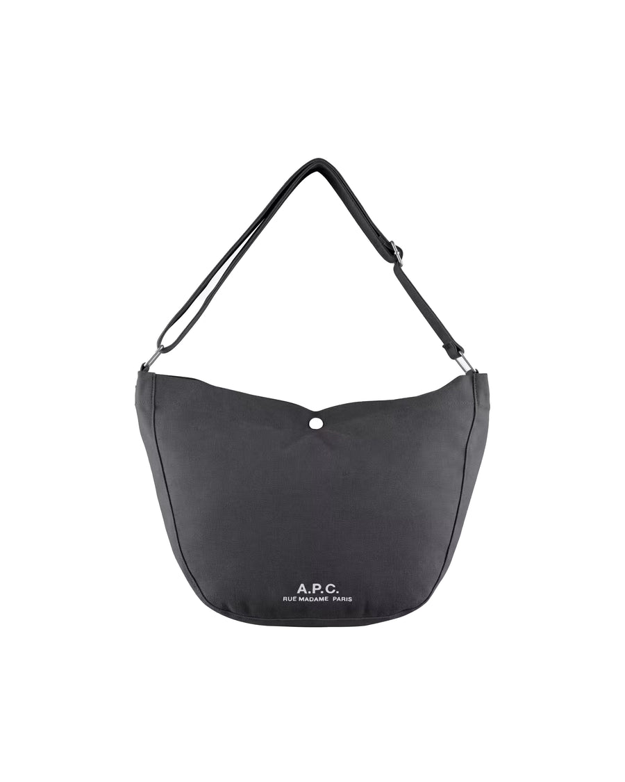 Shoulder Bag Journal Black Polyester