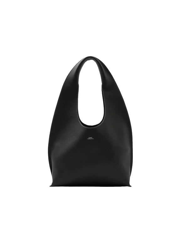 Leather Shoulder Bag La Neige Black Cowskin