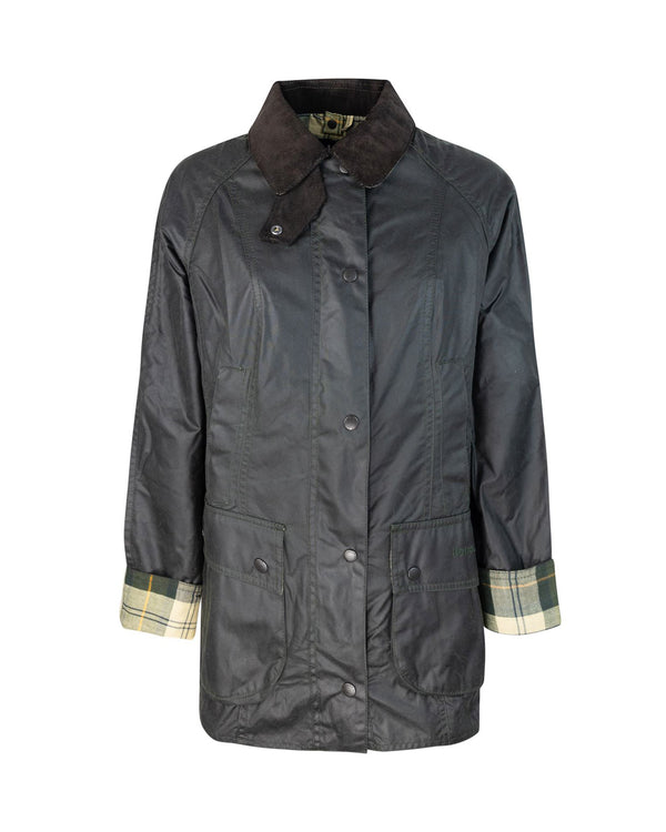 Waxed Jacket Beadnell Sage Cotton