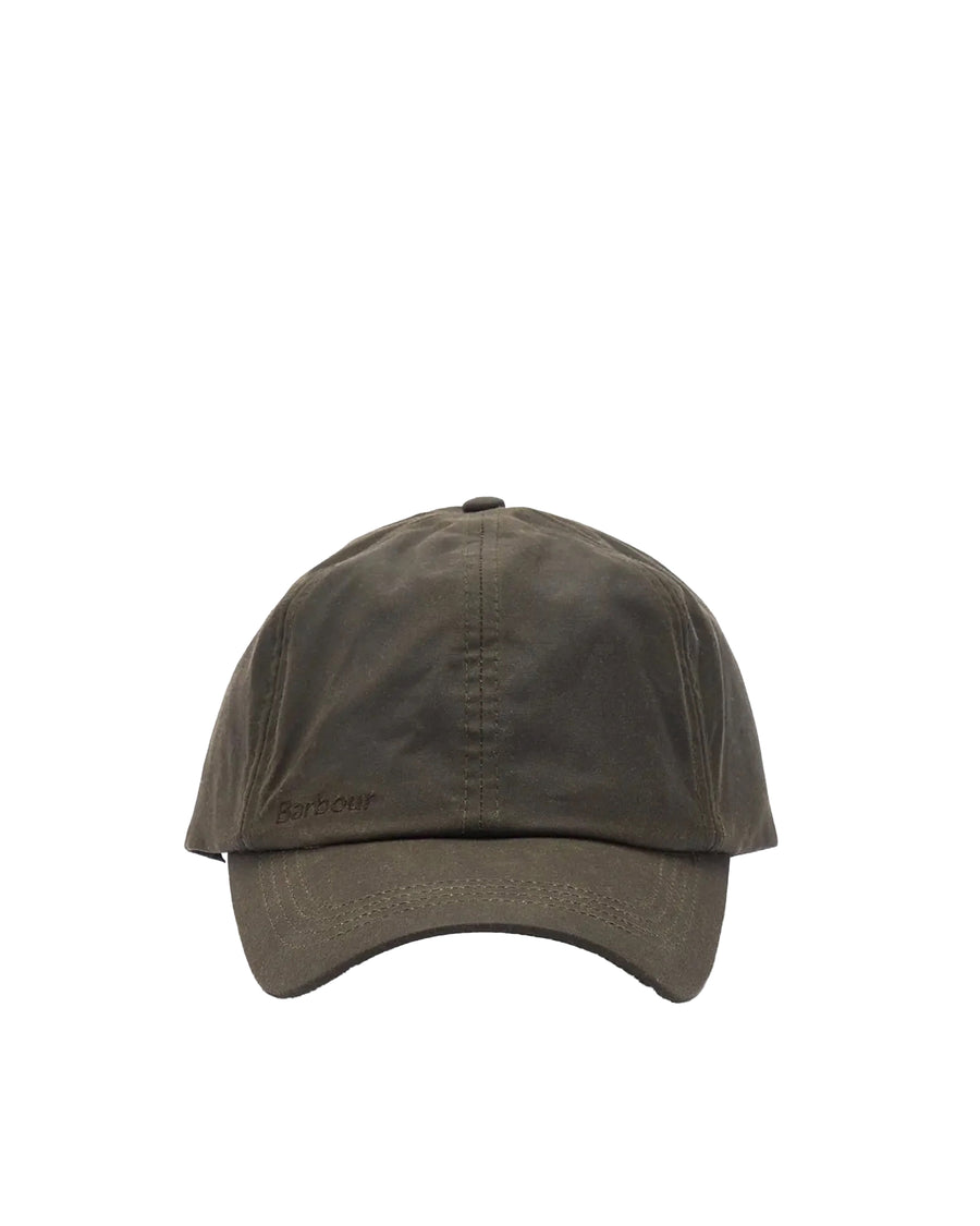 Waxed Cotton Cap Olive Hat
