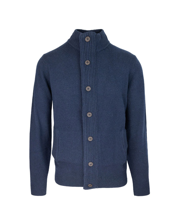 Wool Knit Jumper Navy Jumpers