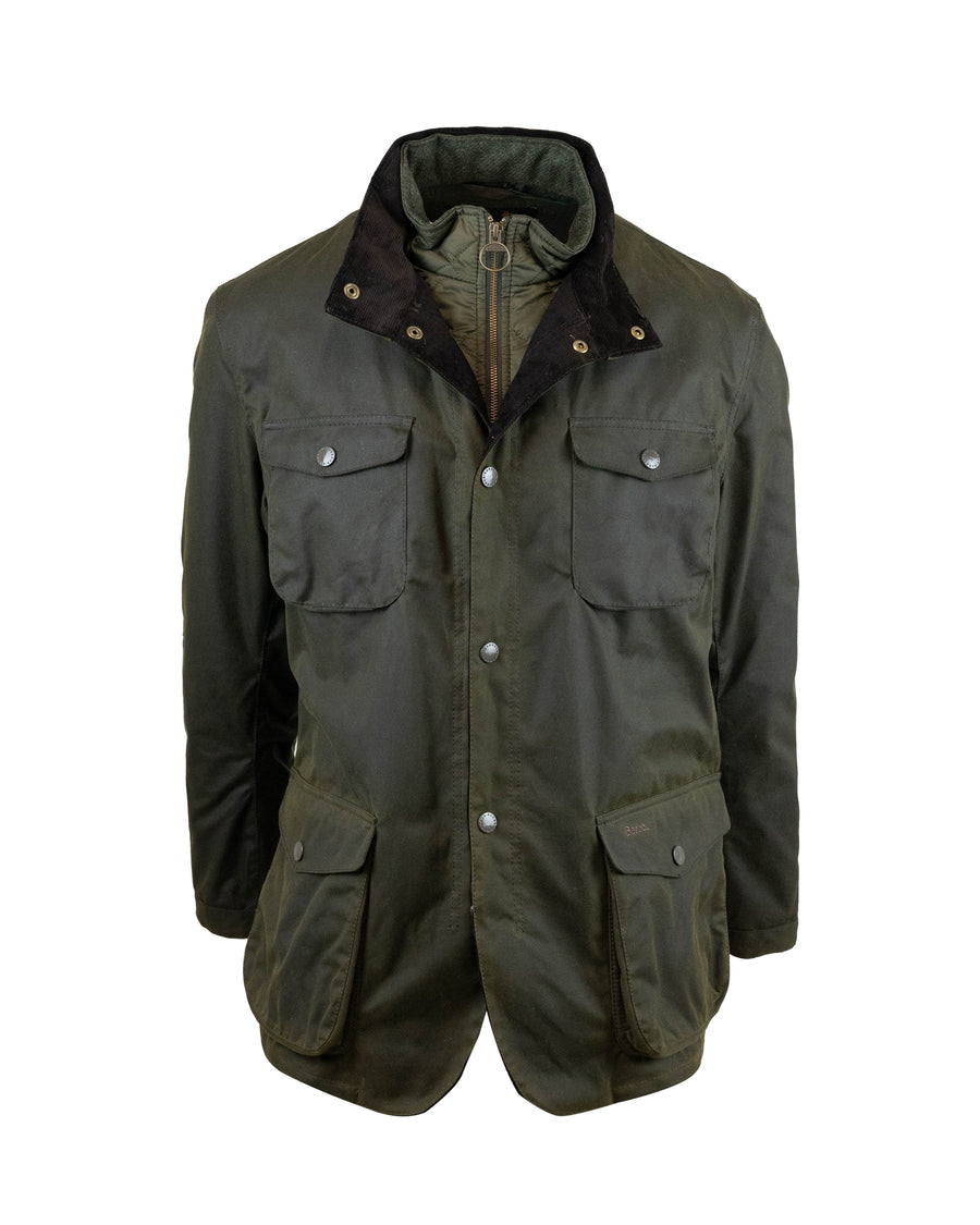 Jacket Ogston Olive Waxed Cotton