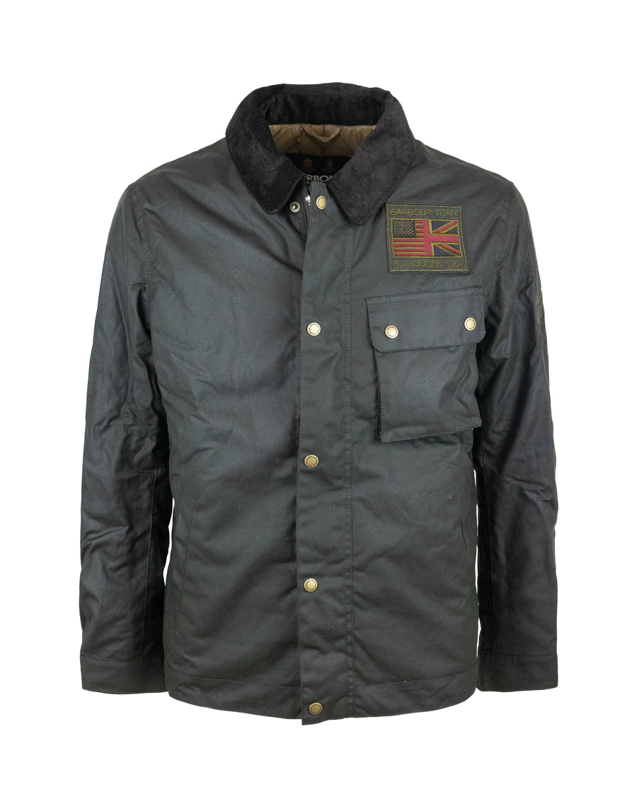 Waxed Cotton Jacket Workers Wax Sage
