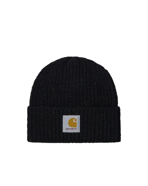 Knitted Hat Anglistic Speckled Black 80/20 Wool/cotton