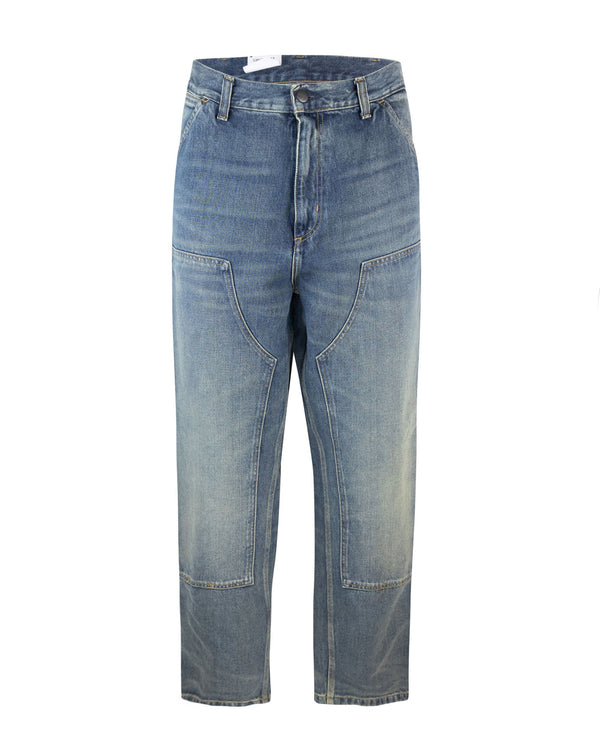 Jeans Double Knee Blue Cotton (smith Denim)