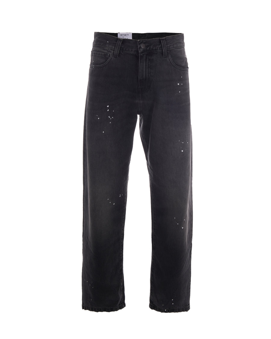 Jeans Landon Black Cotton 'smith' Denim