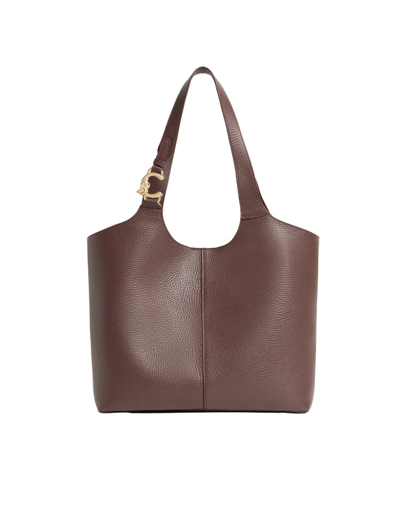Shoulder Bag C-Easy Berry Bovine Leather; Lining: Pu