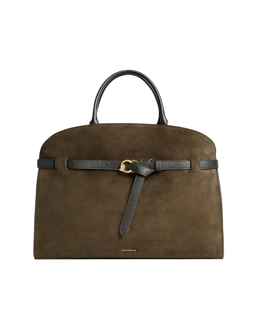 Suede Handbag Sabine Taupe Taupe/taupe Handbags