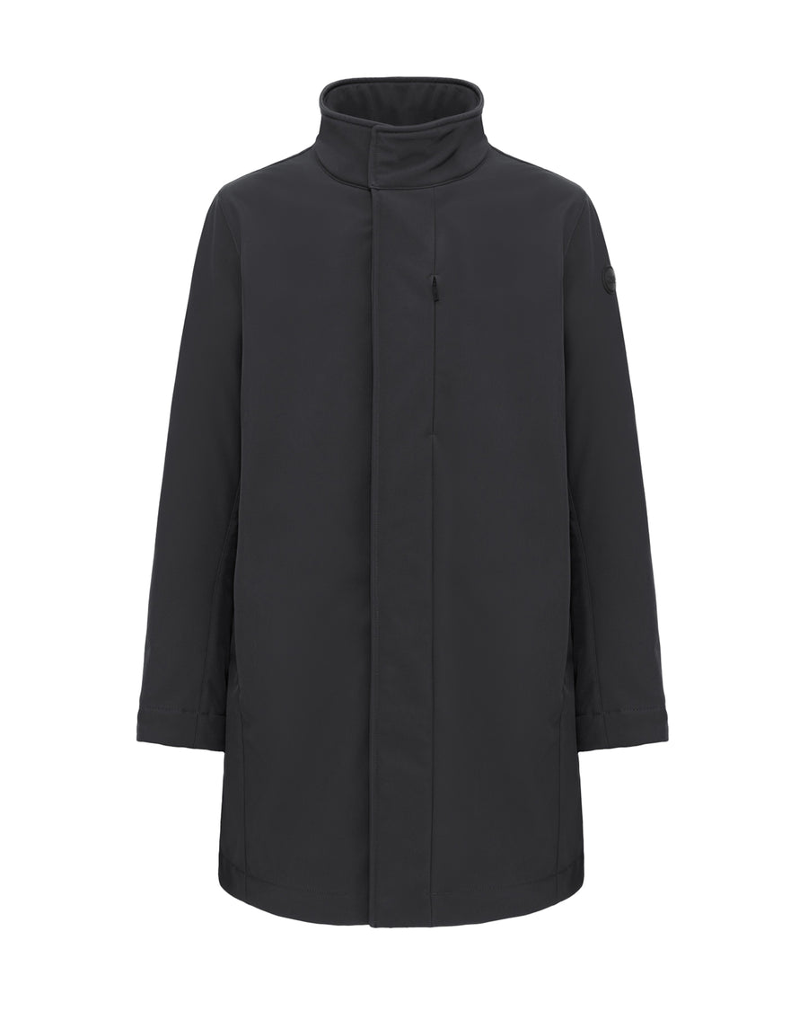 Parka 3-Layer Stretch Black Polyester Jacket