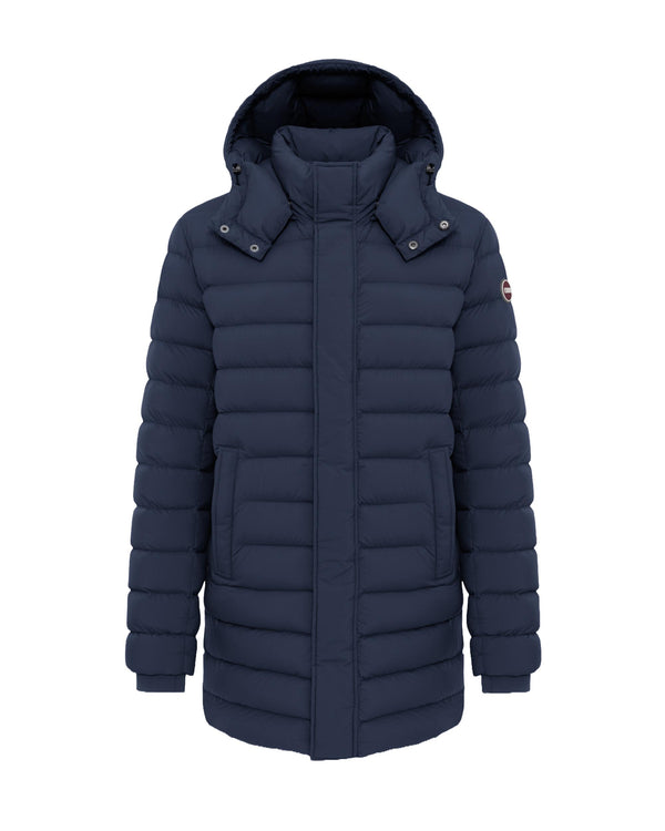 Quilted Down Jacket Navy Blue Blue/dark Padded &