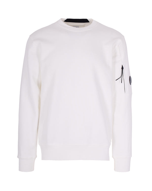 Crewneck Sweatshirt Gauze White Cotton Sweatshirts