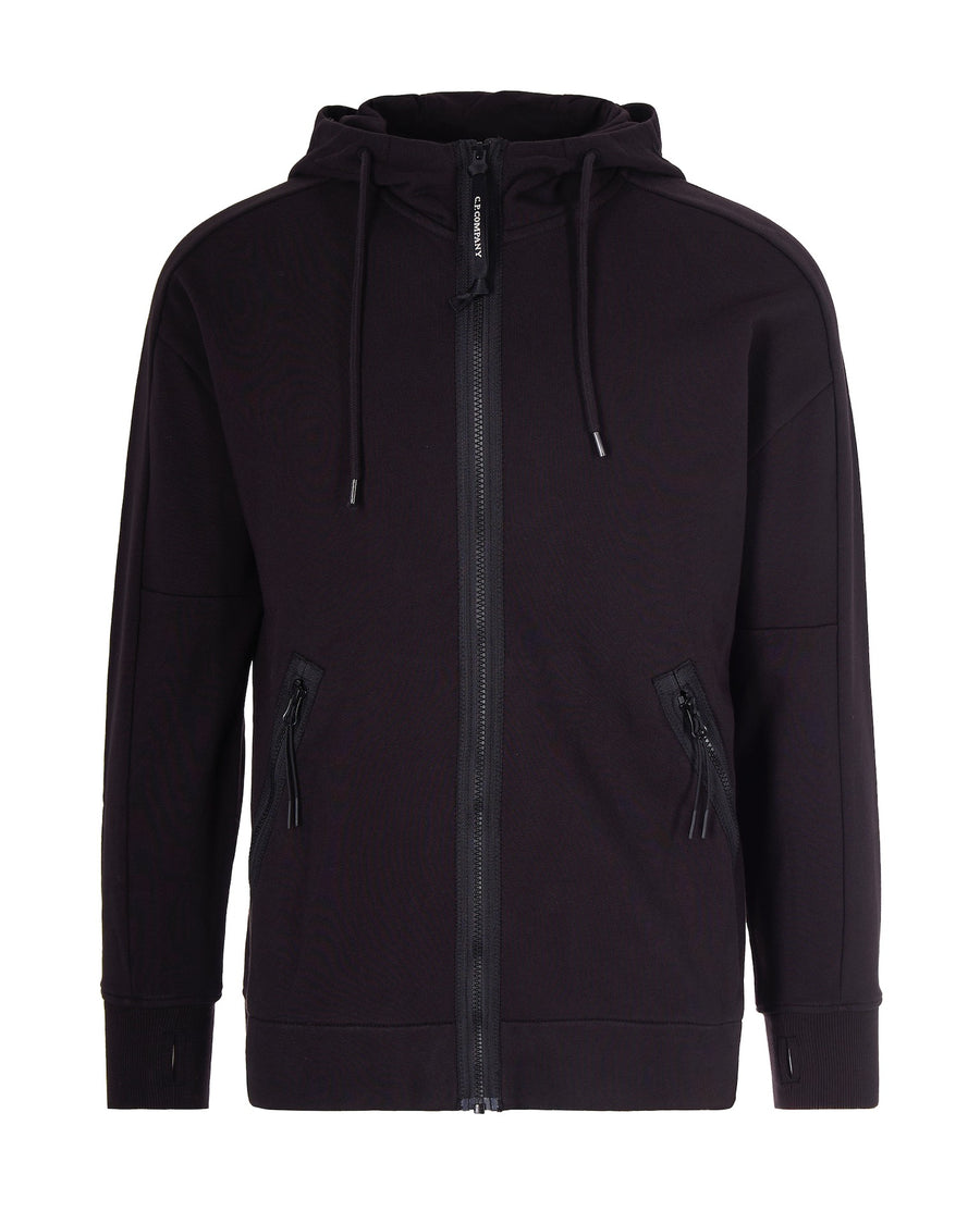 Hooded Sweatshirt Goggle Black Cotton Sweatshirts