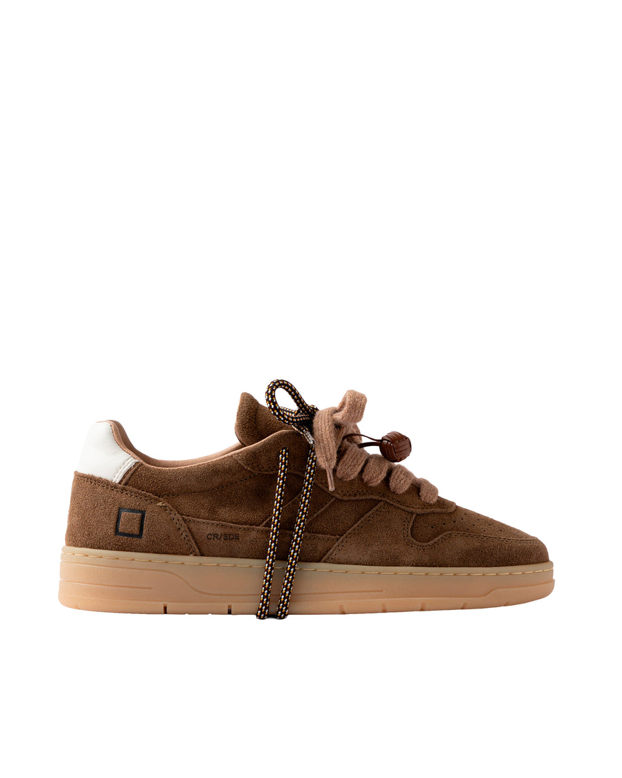 Low-Top Suede Sneakers Green Upper: Cow Leather