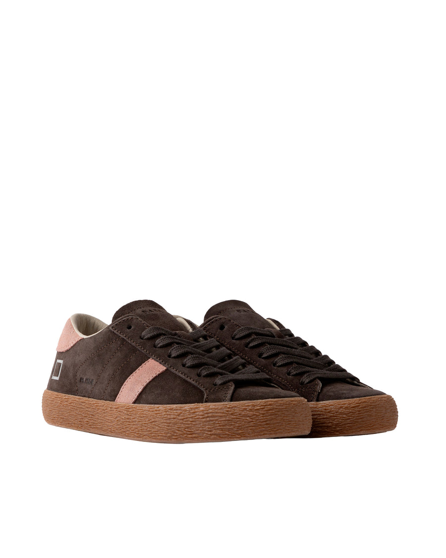 Low-Top Hill Brown Suede Sneakers