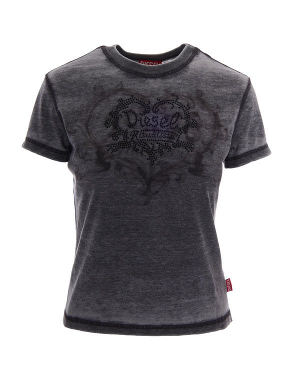 T-Shirt Lla Off-Black Off/black Polyester Cotton T-shirts & Jerseys