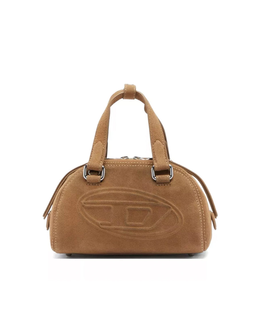 Mini Bowling Bag Dome Brown Pmu Handbags