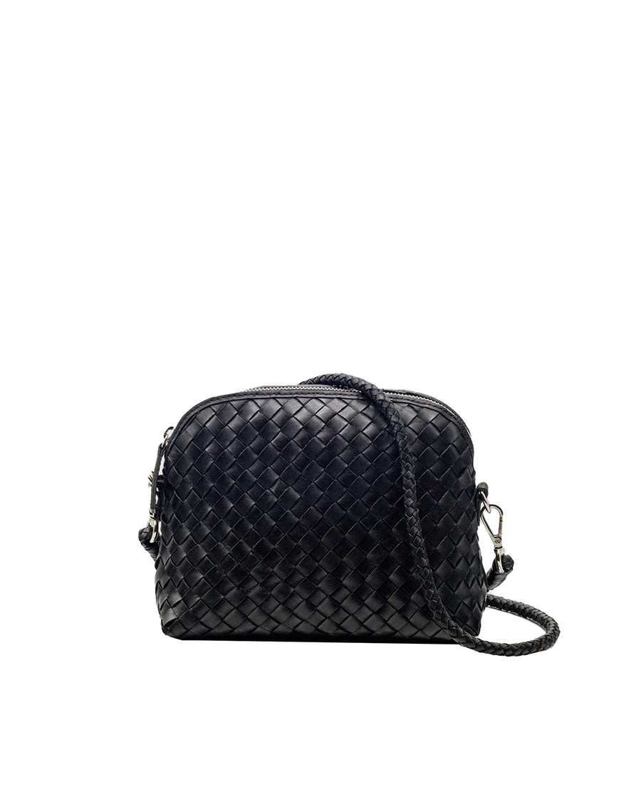 Leather Clutch Fellini Black Buff Calf