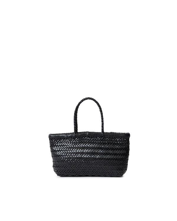 Handbag Flat Gora Black Buff Calf Leather Bag