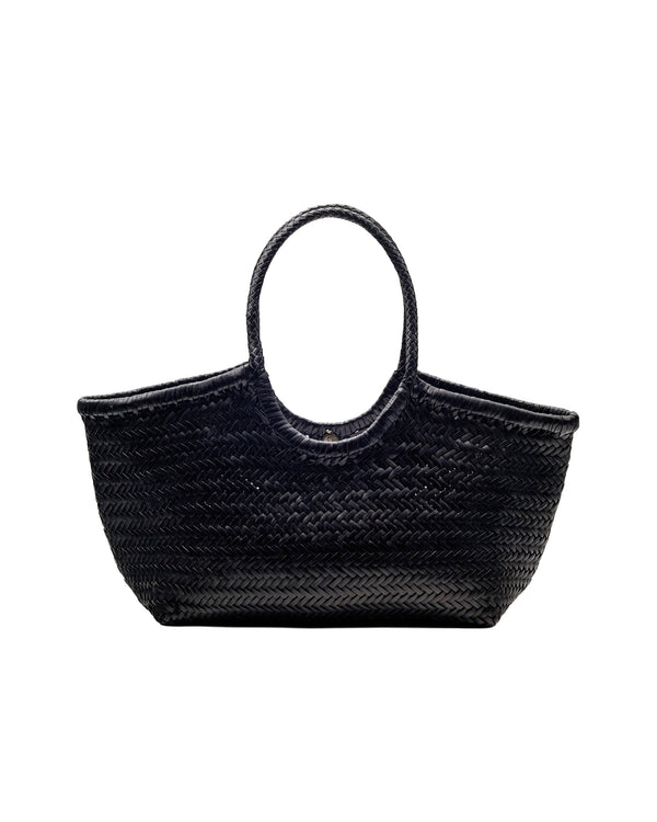 Shoulder Bag Nantucket Basket Black Buffalo Calf Leather