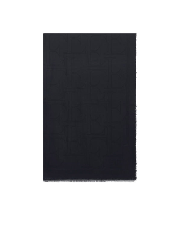 Foulard Viscose-Modal Black Viscose Modal Scarf