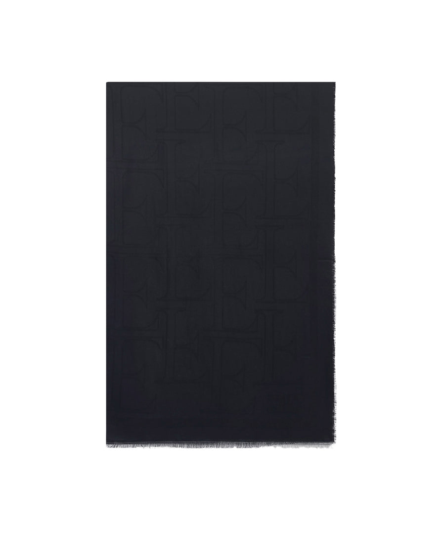 Foulard Viscose-Modal Black Viscose Modal Scarf