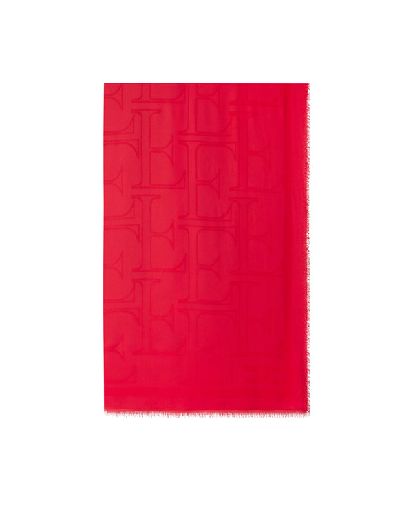 Foulard Logo Red Passion Viscose Modal Scarf