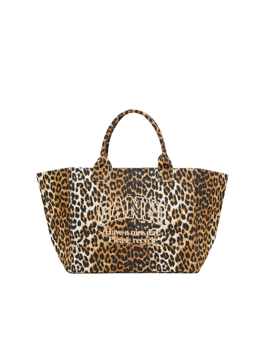 Tote Bag Recycled Cotton Brown Handbags