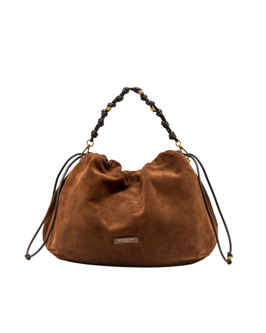 Shoulder Bag Morgana Cognac Suede