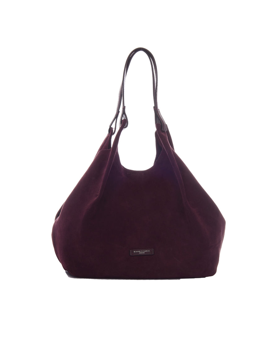 Shoulder Bag Dua Suede Burgundy