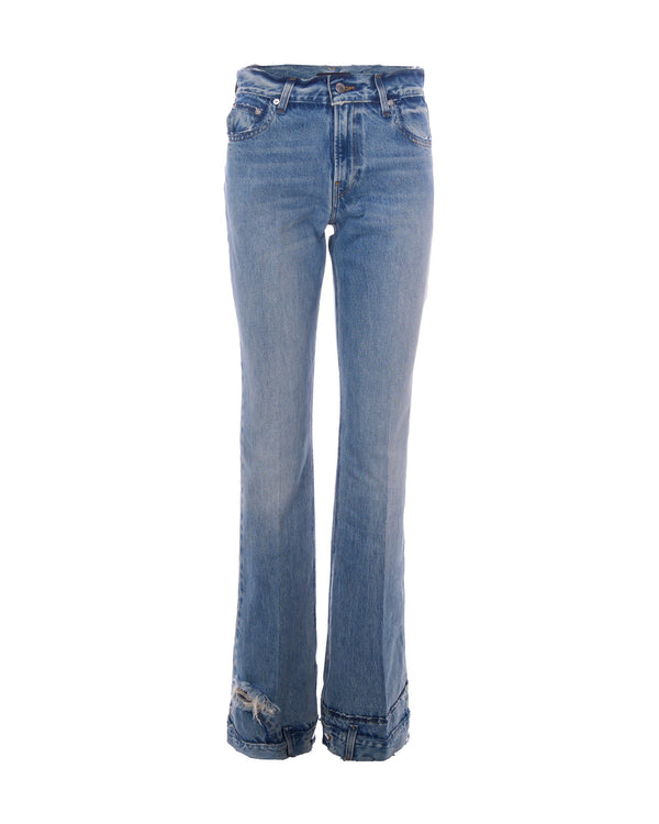 Jeans Flora Cut Pollock Blue Cotton