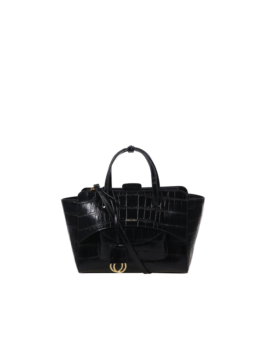 Black Leather Handbag Calf Handbags