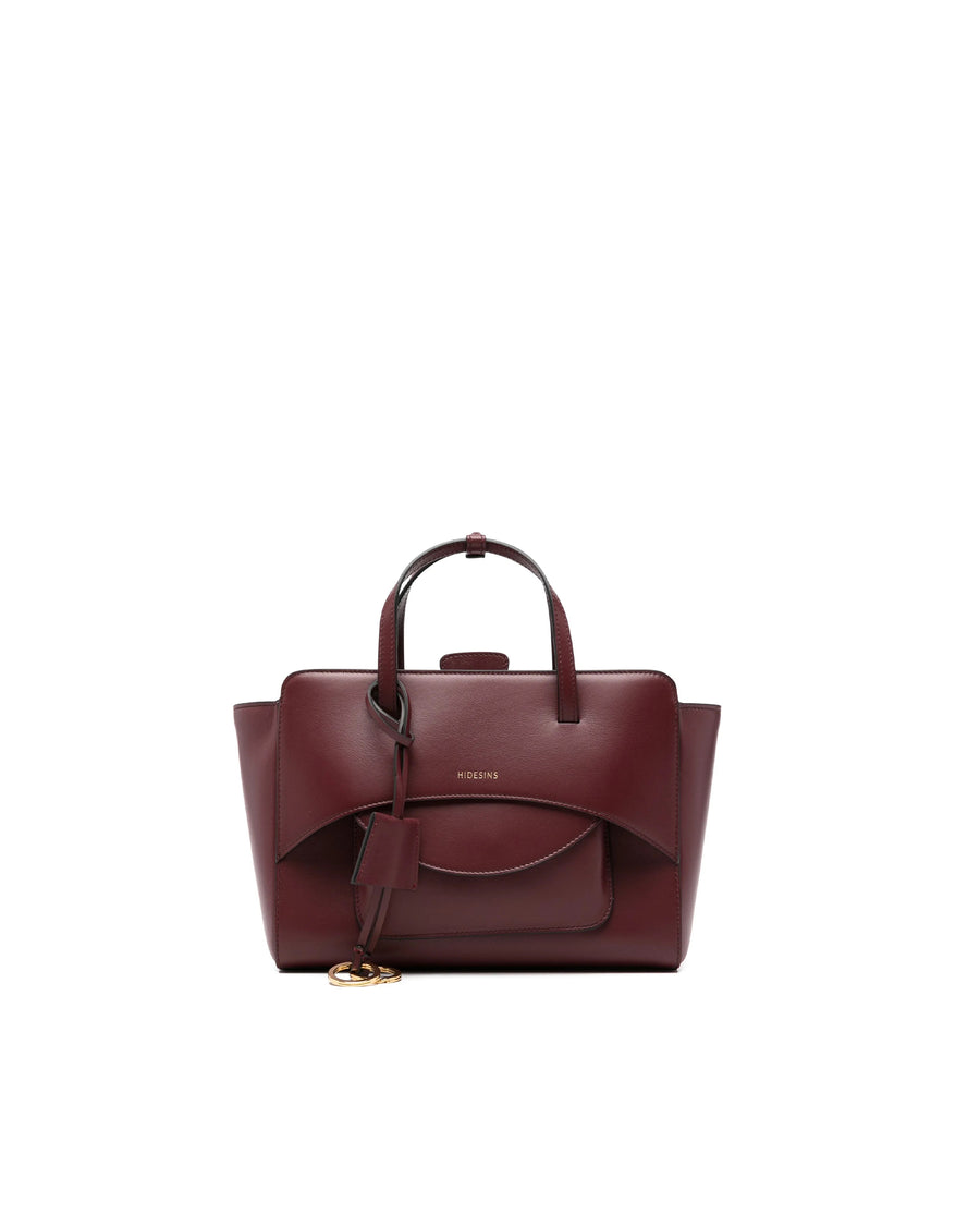 Leather Handbag Wine Calf Handbags