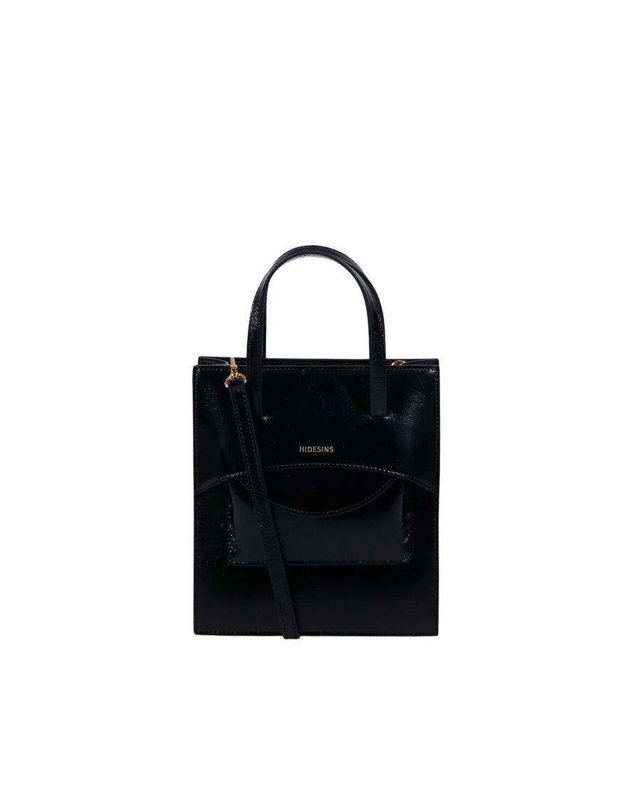 Handbag Pocket Leather Black Calf Handbags