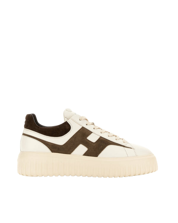 Trainers H-Stripes Ivory-Brown White