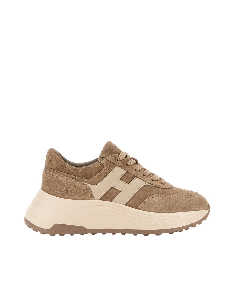 Sneakers Hi-Fi Beige Brown Trainers