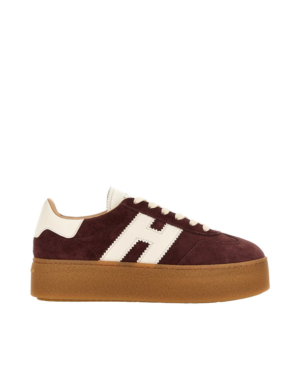 Sneakers Cool Burgundy Red Upper: Calfskin Trainers