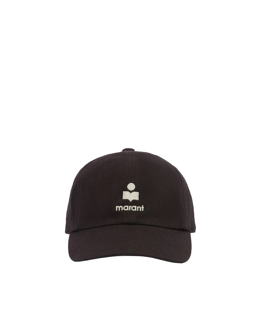 Cap Tomas Washed Black Cotton Hat
