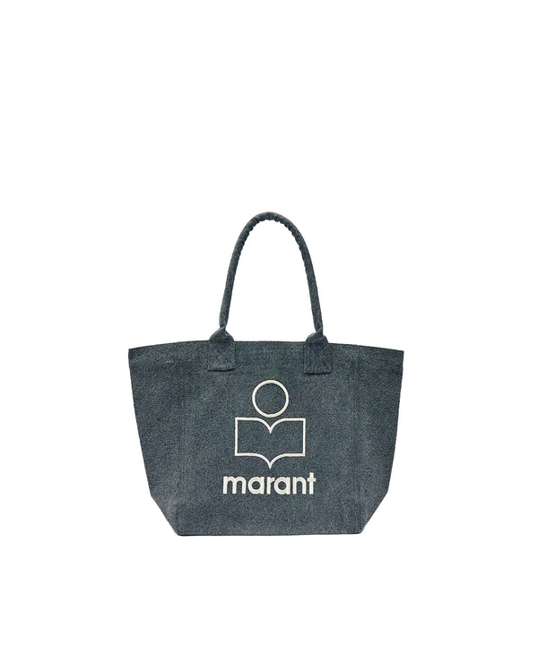 Tote Bag Yenky Small Faded Black Cotton Handbags