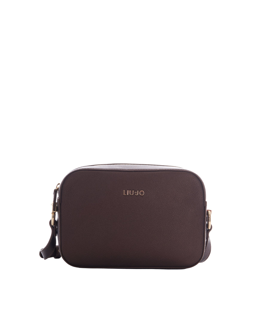 Shoulder Camera Case M Dark Brown Metallic Polyurethane Bags