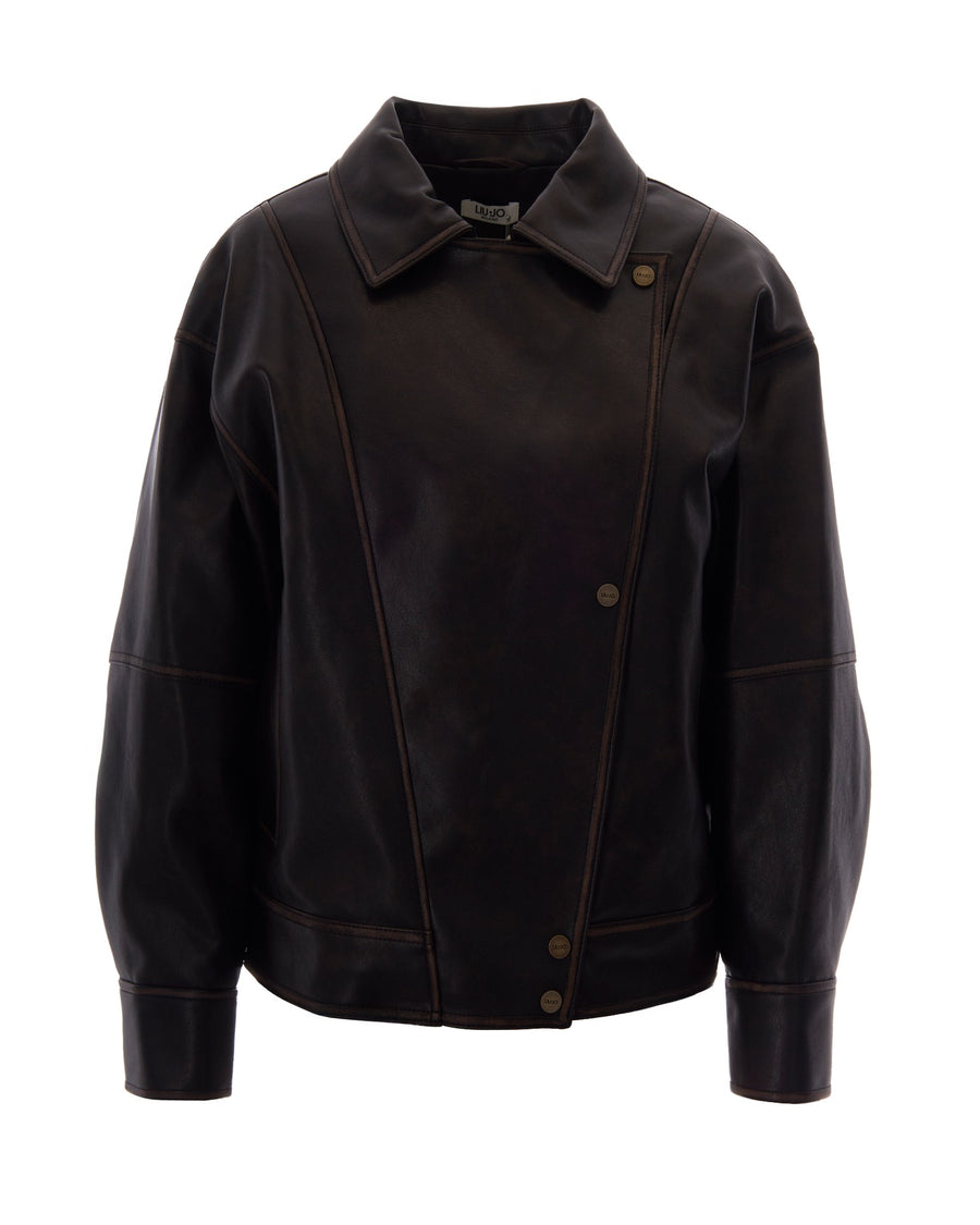 Bomber Jacket Deep Brown Polyester