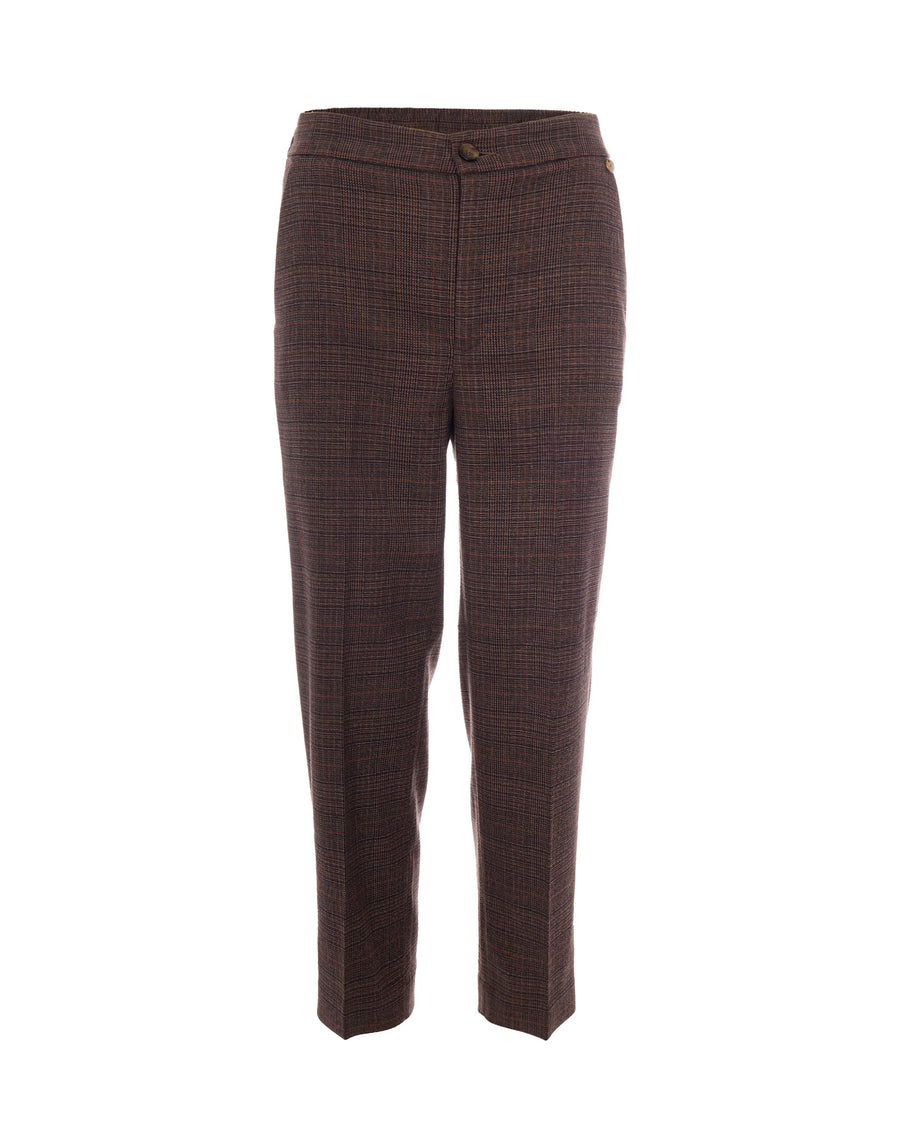 Trousers Sigaretta Classic Tartan Multicolour Polyester