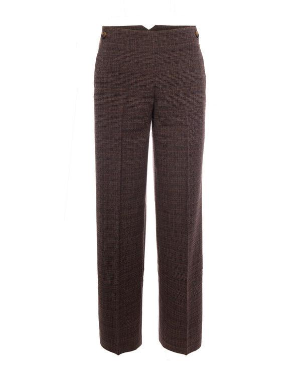 Trousers Prince Of Wales Tartan Multicolour Polyester